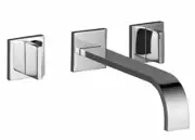 Dornbracht wall-mounted basin mixer MEM 36717782-06 Platinum Matt