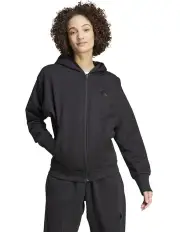 [Adidas] All SZN Fleece Full Zip Hoodie in Black