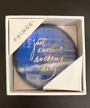 Just Another Awesome Day Blue Ocean Glass Paperweight Office Decor Fringe Studio