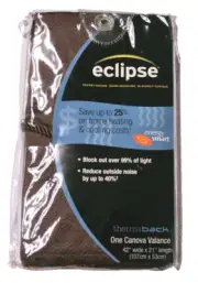 Brown Eclipse Thermaback Canova Valance 42" x 21"
