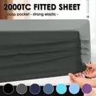 2000TC Ultra Soft Extra Deep Fitted Sheet Double/Queen/King Beding Breathable AU