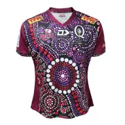 Queensland Reds Super Rugby Men's Indigenous Jersey - Sizes L - 7XL