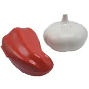 Tupperware Forget Me Not Garlic and Pepper Keepers