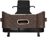 Car Headrest Backseat Organizer with Hooks tile Unil for Most Vehicles Large Capacity Seat Back Hanging Storage Box, Brown