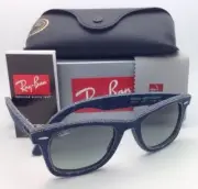 RAY-BAN DENIM WAYFARER Sunglasses RB 2140 1163/71 50-22 Blue/Jeans Frame w/ Grey
