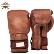 Genuine Leather Boxing Gloves, leather training gloves, old school gloves.