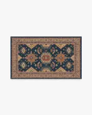 90' x 150' | Machine Washable Runner Rug | Kid & Pet Friendly | Indoor Rug | Cambria Sapphire Rug | Ruggable