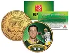 AARON RODGERS JFK Kennedy Half Dollar 24K Gold Plated US Coin GREEN BAY PACKERS