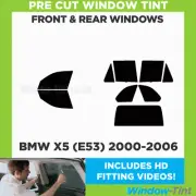 For BMW X5 (E53) 2000-06 Full Pre Cut Window Tint Kit Front & Rear Tinting Film