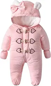 [Podgina] Newborn Baby Boys Girls Snowsuits Infant Toddler Winter Snow Suit Coat Clothes