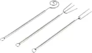 Leefasy 3Pcs Dipping Tool Fondue Forks Kitchen Utensils Set Truffle Baking DIY Bakeware Flatware Cake Baking Chocolate Dipping Tool
