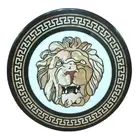 36" Marble Coffee Side Table Top Semi Precious Stones Inlay Work Hallway Decor