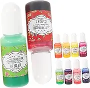 Hohopeti Epoxy Resin Pigment Set 10pcs Black Dye Colorants for Handicraft Resin Projects