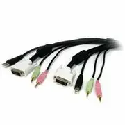 StarTech 3m 4-in-1 USB DVI KVM Cable with Audio - USBDVI4N1A10
