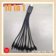 10 in 1 USB Universal Multi Pin Charger Cable USB Phone Charging Adapter Cord AU