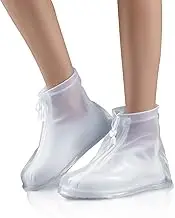 Waterproof Shoe Covers, Reusable & Foldable Rain Boot Shoe Cover with Zipper,Non Slip Shoe Cover for Outdoor Women and Men (XX-Large)