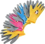 BEBEMOKO Gardening Gloves Durable Protective Gloves for Digging Planting and Outdoor Activities Lightweight and Breathable