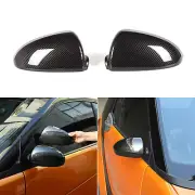 For Smart Fortwo 2009-2015 Exterior Review Mirror Cover Trim Carbon Fiber Style (for: Smart)