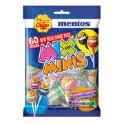 60 Piece Mentos Chupa Chups Mix Of Minis Share Pack 480g