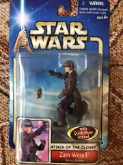 Star Wars ZAM WESELL Bounty Hunter Action Figure Attack Of The Clones AOTC #18