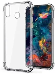 DN-Technology® Samsung Galaxy A30 - Clear Case Transparent Silicone Bumper Cover for Galaxy A30 (Samsung Galaxy A30, Clear)