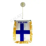 Finland Flag Mini Banner / Double Sided Mini Finland Car Window Flag