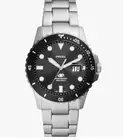 Fossil FB-01 Three-Hand Date Stainless Steel Watch Mens Watch NWTs Royal Blue