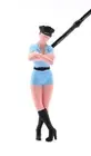 1/18 1/24 1/43 1/64 1/87 Stereoscopic Model of Female Police Standing Posture