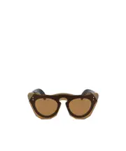 geometric-frame sunglasses 48 Brown