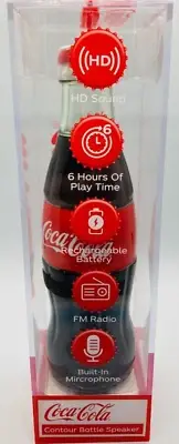 NEW Coca-Cola Bottle Rechargeable Bluetooth Speaker with Radio & Microphone!