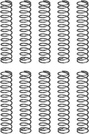 uxcell 30Pcs Compression Spring, 2mm OD, 0.3mm Wire Size, 15mm Free Length, Spring Steel Construction Extended Mechanical Compression Springs for Shop and Home Repairs, Silver Tone