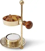 RSGM Brass Incense Resin Adjustable Burner Unleash The Aromatic Power, 5.5 Inch