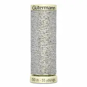 Gutermann Metallic Effect Thread 50mt - 041 - Metallic Silver