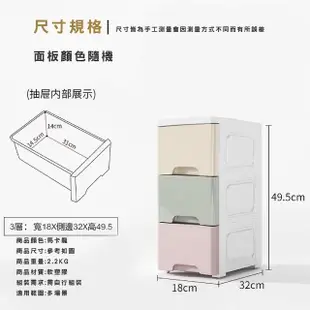 【路比達】18CM面寬三層抽屜收納櫃(衣物收納、衣櫃)