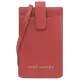 【MARC JACOBS 馬克賈伯】簡約皮革信用卡休閒手機袋斜背包(紅)
