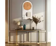 Modern Silver Mirror Wall Clock - Stylish and Functional Timepiece