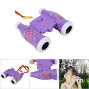 (Purple)6 Times Mini Binoculars With Strap Children Educational Toys HG