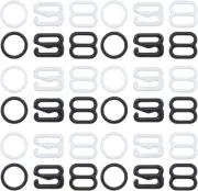 Ecsing 120PCS Swimsuit Bra Hooks Lingerie Strap Slides and Rings 8Mm Bra Stra...