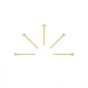 5 x Silver Gold Bendable nose stud