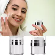 Airless Pump Cosmetic Jar Travel Vacuum Cream Bottle Refillable Container Jar