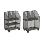 Book Organizer Compact Thickened Save Space Open Top Shelf Movable Bookshelf