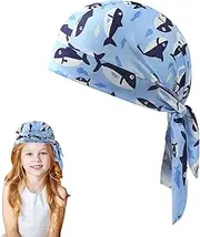 [Generic] Head Scarf - Riding Sun Headscarf Skull Wrap - Breathable Fish Print Hair Wrap Head Cover for Men Women Outdoor Beach