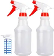 Empty Spray Bottles (16Oz/2Pack)Adjustable Spray Bottles for Cleaning Solutions