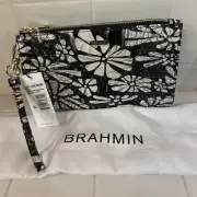 Brahmin Daisy Batik Melbourne Leather Daisy Clutch Wristlet NWT W/Dustbag