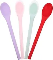 FELTECHELECTR Silicone Kitchen Spoons Set Large Nonstick Dishwasher Safe Versatile for Cooking Mixing Serving