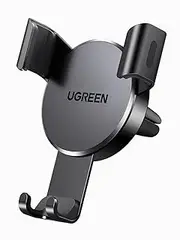 UGREEN Car Phone Holder Air Vent, Gravity Cradle Shakeproof, Universal Mount Adjustable, Compatible with iPhone 16 Pro Max, Galaxy S24 Ultra, and More 4.7''-7.2'' Smartphones, Black