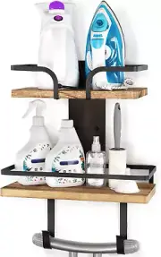 Ironing Board Hanger Wall Mount, 2-Layer Iron and Ironing Board Holder, Laundry