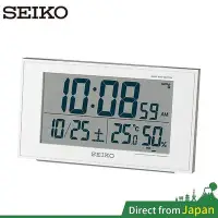 在飛比找Yahoo!奇摩拍賣優惠-熱賣 希希百貨日本 精工 SEIKO 多功能數位時鐘 溫度 