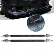 Front Bumper Lip Splitter Strut Rod Tie Support Bars For Chevy Camaro Adjustable 2PCS 8" to 15cm Carbon Fiber