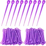 180 PCS Brush Roller Pick Plastic Hair Roller Pins Brush Hair Rollers Pins for Hair Curling Styling Accessories (purple, one size)